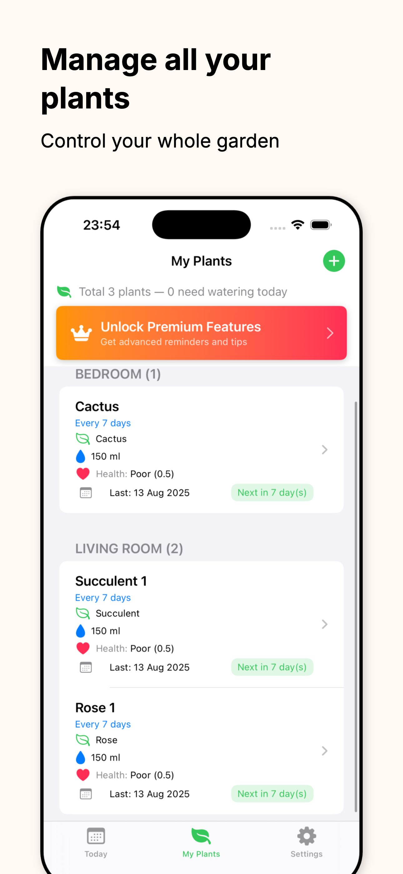 Plant Water Reminder Alert Screenshot 3