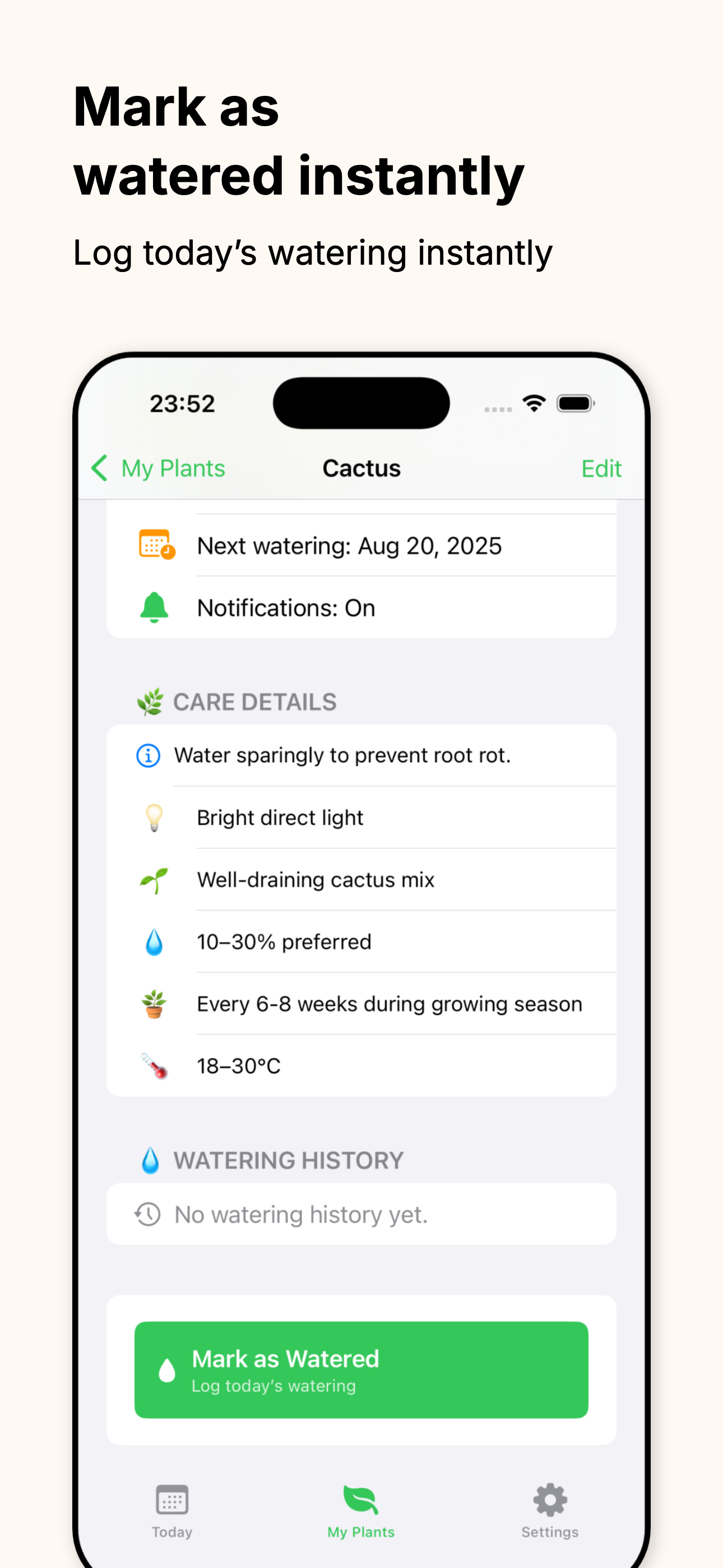 Plant Water Reminder Alert Screenshot 8