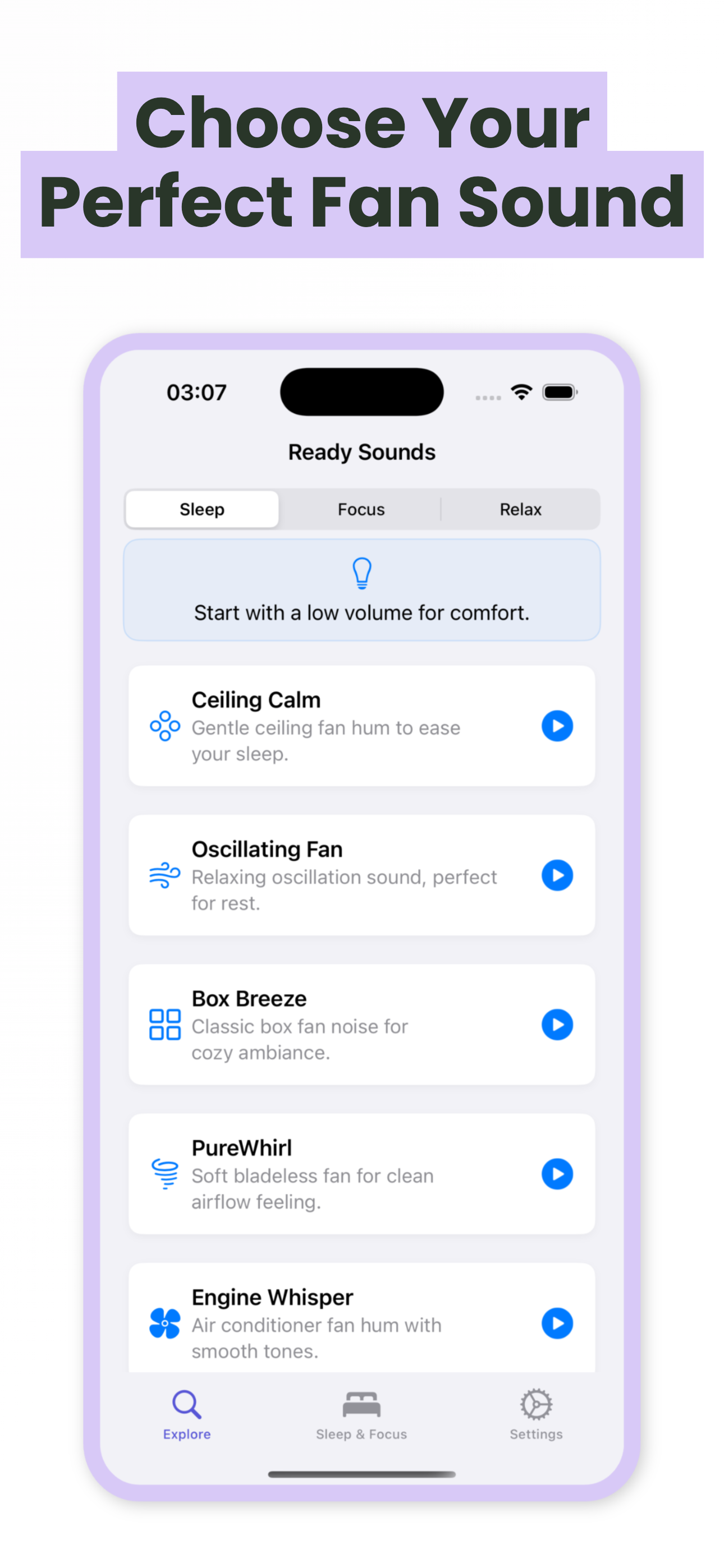 Sleep   Focus Fan   Noise Screenshot 4