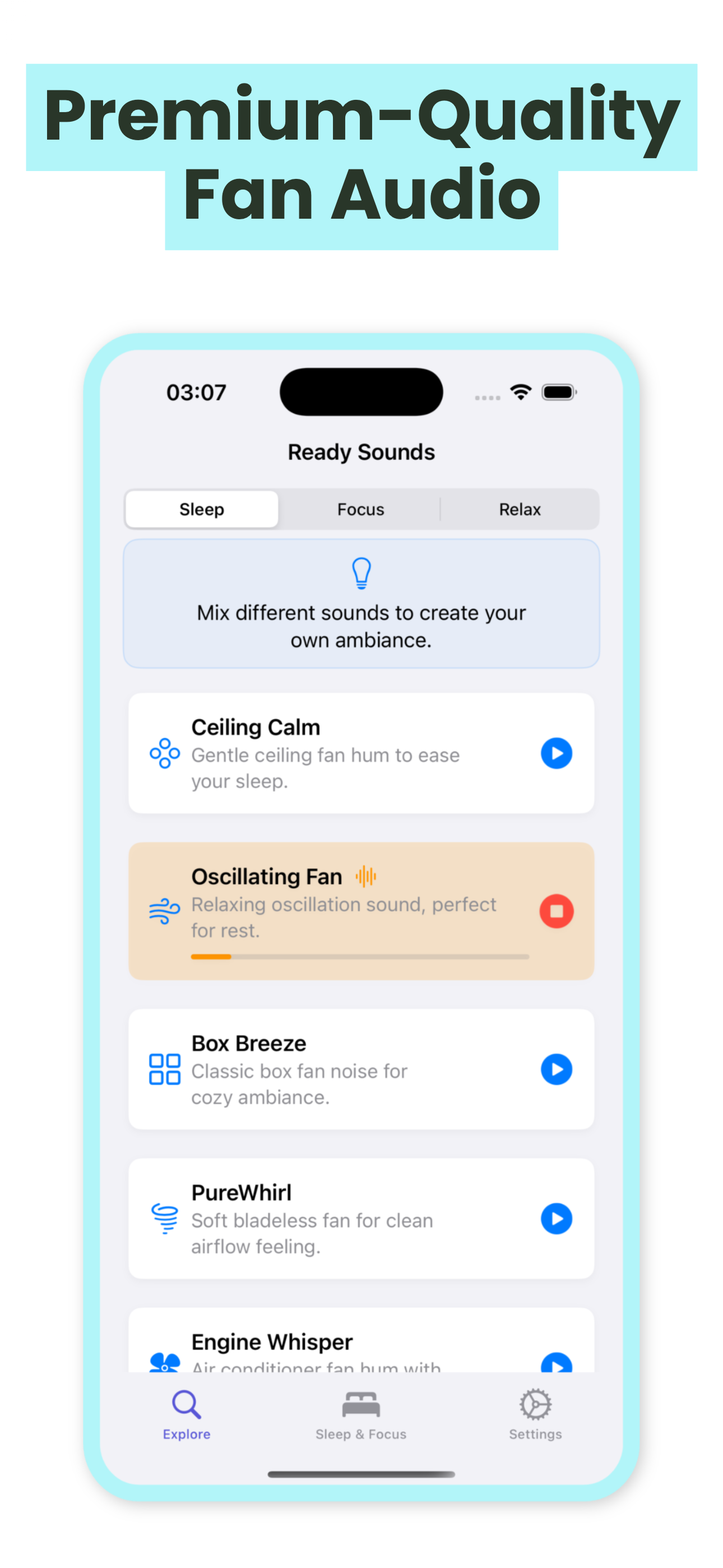 Sleep   Focus Fan   Noise Screenshot 5